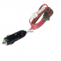 Preview: DC-Kabel, 2-adrig mit 3-pol. Flachstecker und Zigarettenanzünderstecker