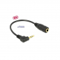 Preview: Audioadapter für Stereokopfhörer am PMR Funkgeräte 3,5mm Buchse Stereo auf 2,5mm Stecker