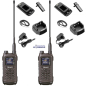 Preview: 2er Kofferset Albrecht Tectalk Duo, PMR446 + Freenet (1W), schwarz, inkl. Lautsprechermikrofon