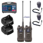 Preview: 2er Kofferset Albrecht Tectalk Duo, PMR446 + Freenet (1W), schwarz, inkl. Lautsprechermikrofon