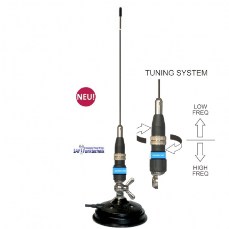 Albrecht Racer 90 MAG Magnetfussantenne, 110cm Lang TOP