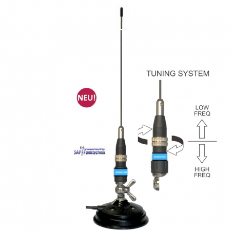 Albrecht Racer 60 MAG NEW Magnetfussantenne, 68 cm lang TOP