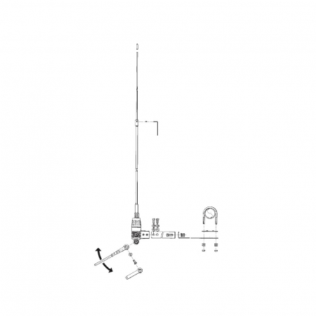 Preview: Albrecht New Boomerang 27-A, CB-Balkonantenne
