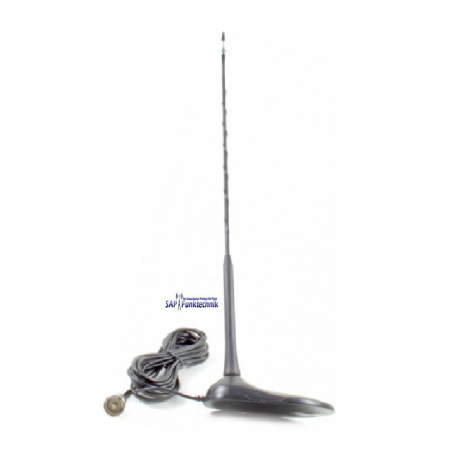 TEAM TORNADO-MAG CB Magnetfussantenne, ca. 44cm mit Glasfaserstrahler