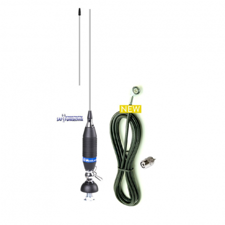 Alan Funk 130 CB-Mobilantenne 130 cm, 250W mit 4m Kabel und PL-Stecker