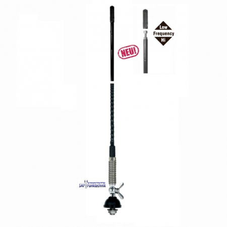 Preview: Albrecht T-27 NEW CB-Mobilantenne 62cm, 20W mit 4m Kabel und PL-Stecker