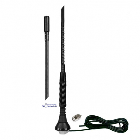 Preview: Albrecht T-27 5/8 CB-Mobilantenne 57 cm, 50W mit 4m Kabel und PL-Stecker