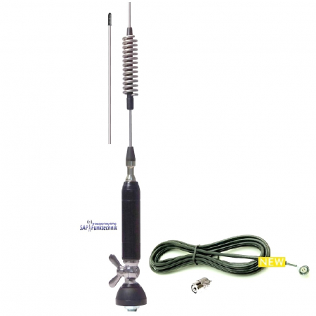 Preview: Albrecht DV 27 U CB-Mobilantenne 85cm, 150W mit 4m Kabel und PL-Stecker