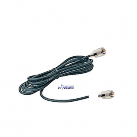 Preview: Albrecht GL-27 schwarz CB-Mobilantennen 114cm, 50W massefreie mit 4m Kabel und PL-Stecker