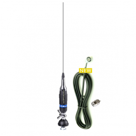 Alan S9 Plus CB-Mobilantenne 150 cm, 500W mit 4m Kabel und PL-Stecker