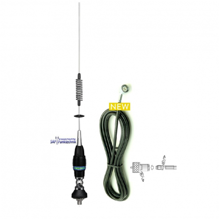 President Kentucky CB-Mobilantenne, 750 cm, 100W mit 4m Kabel