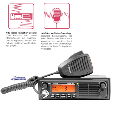 Preview: Albrecht AE 6491 ANC mit Geräuschfilter
