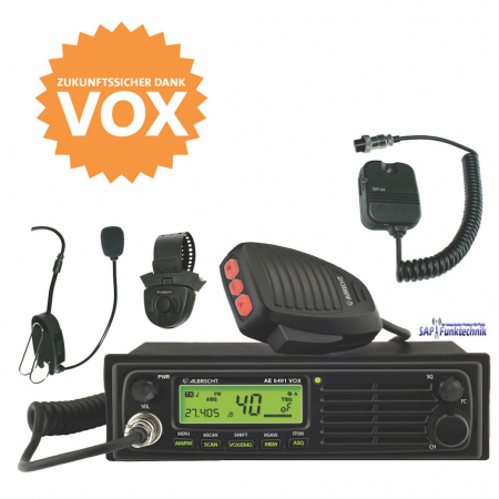 Preview: Albrecht AE 6491 VOX und WP-24 Freisprecheinrichtung