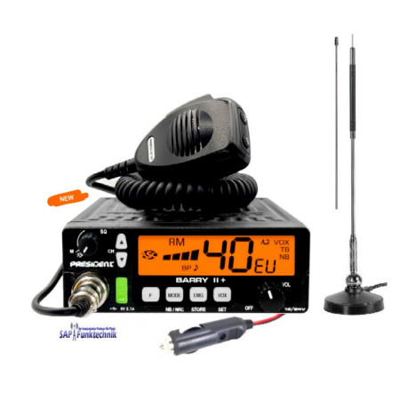 President BARRY II Plus VOX ASC Multi SET inkl. MAG STAR 27 Magnetfunkantenne
