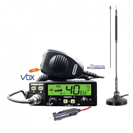 President TEDDY II VOX ASC Multi SET, inkl. MAG STAR 27 Magnetfussantenne