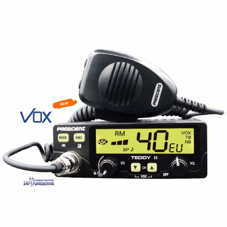 Preview: President TEDDY II VOX ASC Multi SET, inkl. MAG STAR 27 Magnetfussantenne