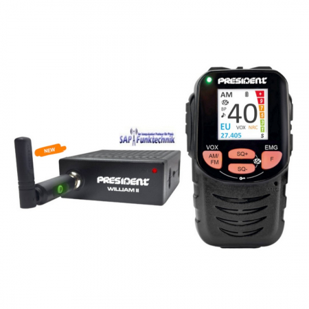 President William II ASC 12/24V AM/FM CB-Funkgerät