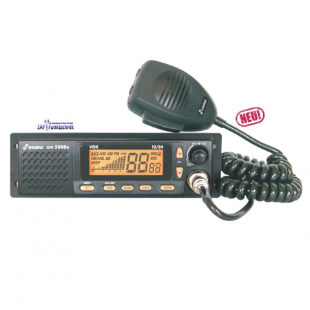 Stabo  XM 5008E-R VOX, CB-Funk, 12/24 Volt, AM/FM, 4 Watt ikl. DIN-Radioschacht
