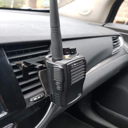 Preview: QS-200 KFZ- Mobilhalter für PMR Funkgeräte + Scanner