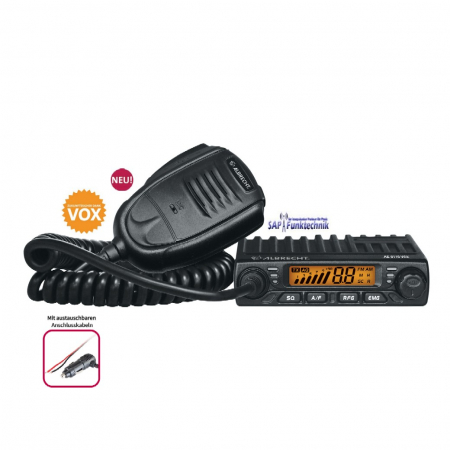 Albrecht AE 6110 VOX mit 2 Stromkabeln