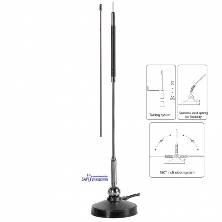 Preview: Albrecht AE 6290 VOX SET, mit Ablage-Funktion+Mag Star 27 CB-Magnetantenne Preview: Albrecht AE 6290 VOX SET, mit Ablage-Funktion+Mag Star 27 CB-Magnetantenne