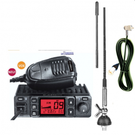 Albrecht AE 6290 VOX SET, mit Ablage-Funktion inkl. T-27 NEW CB-Mobilantenne, 62cm