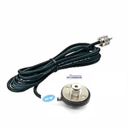 Preview: Zentrumdachanschluß mit SO239 inkl.Kabel ca 3,5 m und PL Stecker