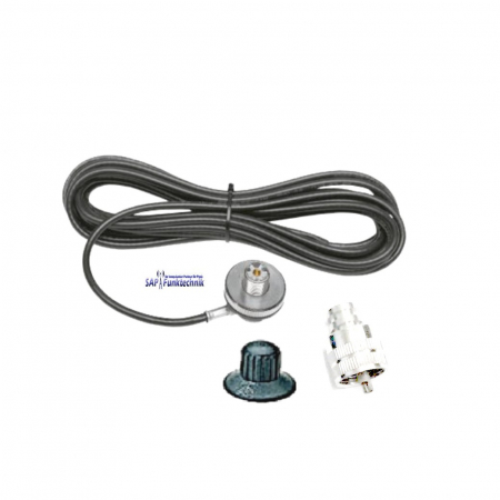 Zentrumdachanschluss mit SO-239 inkl. ca. 3,5m Kabel und PL-Stecker