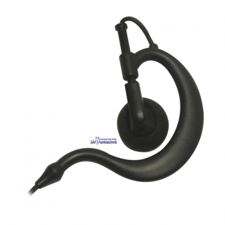 Preview: TEAM PY-29K-R  Ansteckmikrofon mit PTT, Ohrhörer und Ohrbügel mit Spiralkabel