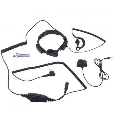 TEAM X-18-M Kehlkopf Ohrhörer-Mikrofon-Kombination(Motorola-Norm)