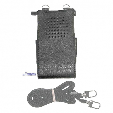 Preview: Team Ledertasche mit Gürtelschlaufe TeCom-Z5 + TeCom-X5 Funkgeräte