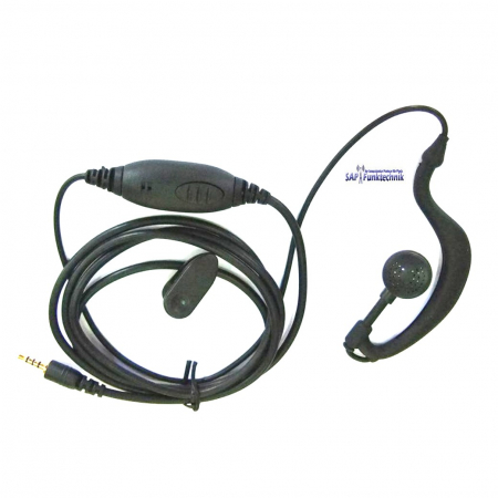 Preview: TEAM  OEM-TeCom PS Headset Ohrhörer-Mikrofon mit Ohrbügel, ohne PTT-Taster für TeComPS