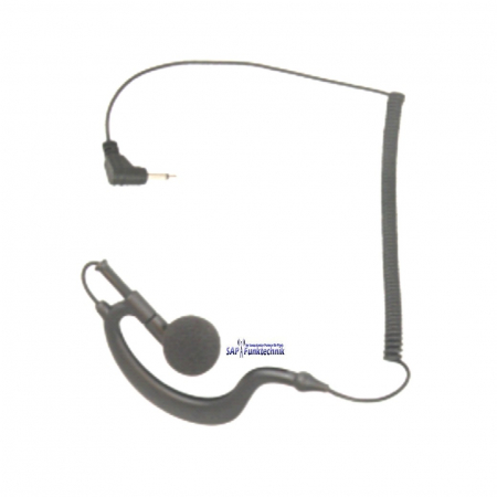 Preview: TEAM PY-29 AU-K-R Ohrhörer mit flexiblem Ohrbügel und 2,5 mm Mono Winkel-Klinkenstecker