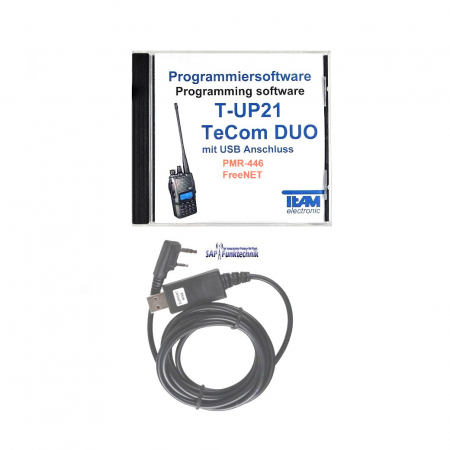 TEAM T-UP21 PMR-FreeNet, USB PC Programmierkabel für TeCom-Duo C