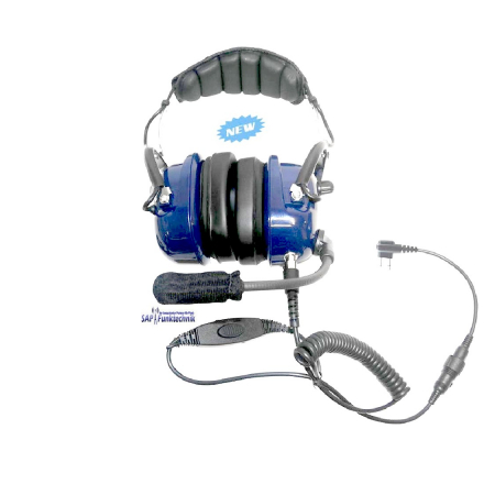 TEAM  H&G 450 M Professioneller-Kopfhörer mit Schwanenhalsmikrofon, Motorola-Norm