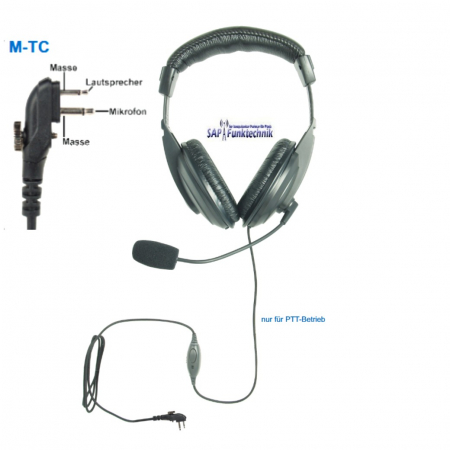 Team H&G-420TC, professioneller Kopfhörer mit flexiblem Rüsselmikrofon