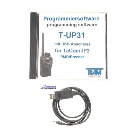TEAM T-UP31 PMR-FreeNet, USB PC Programmierkabel für TeCom-IP3