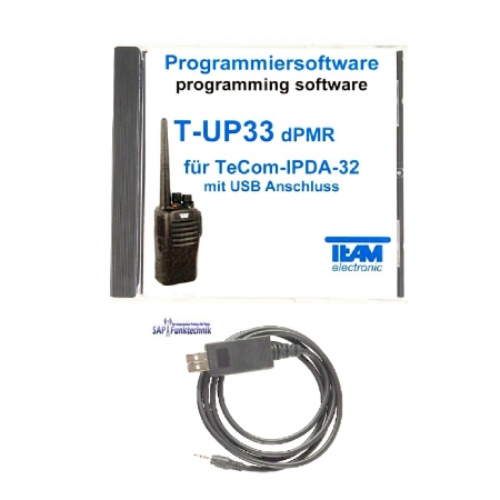 TEAM T-UP33 dPMR-446, USB PC Programmierkabel für TeCom-IPDA 32