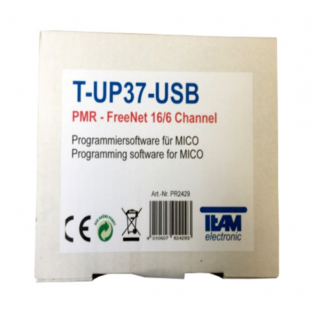 TEAM T-UP-37 USB Programmiersoftware für Team Mico Freenet/PMR446 Funkgeräte