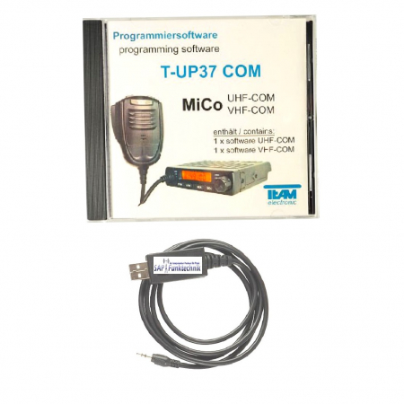 TEAM T-UP37 COM USB-Programmierset für TeCom-MiCo UHF/VHF Betriebsfunk
