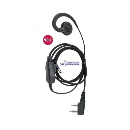 MAF-CR-K Ohrhörer/ Ansteckmikrofon mit Ohrbügel & PTT-Taste
