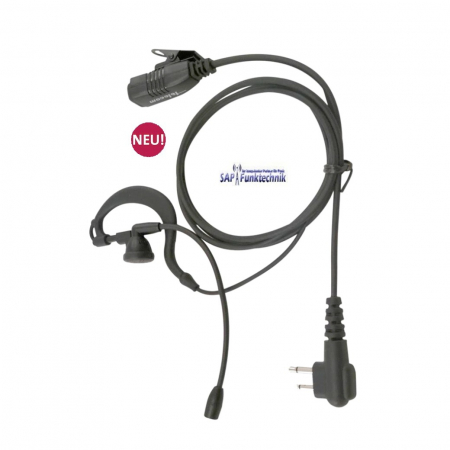 TEAM MA-MB-M Rüsselmikrofon mit Ohrbügel und PTT-Taste