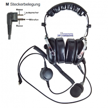 Team H&G-1000M, professioneller Kopfhörer mit flexiblem Rüsselmikrofon