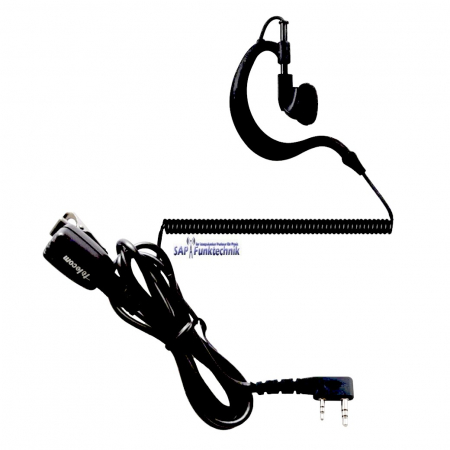 Preview: TEAM TeCom-LC, FreeNet SET mit PY29-KR Ohrhörer/Ansteckmikrofon