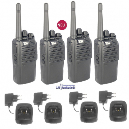 TEAM 4er Profi-Kofferset TeCom-LC 1 Watt FreeNet
