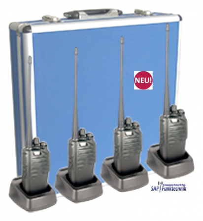 TEAM 4er Profi-Kofferset TeCom-LC 1 Watt FreeNet