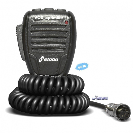 Stabo VOX-Optimike DSP mit ANC, Freisprecheinrichtung für CB-Mobilfunkgeräte mit 6-poligem Stecker