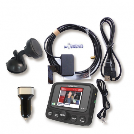 Preview: Albrecht DR 56 C DAB+ Autoradio Adapter mit Farbdisplay