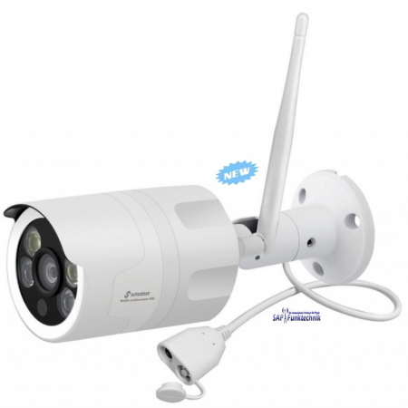 Preview: Stabo WLAN Outdoorcam HD 110 Grad Überwachungskamera, Gegensprechfunktion NEU