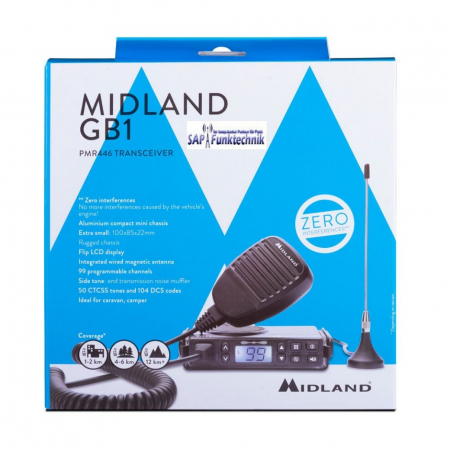 Preview: Midland GB1-R, Mobiles PMR446 Funkgerät